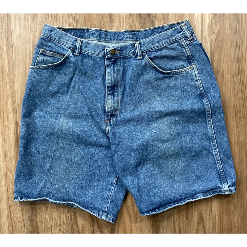 Wrangler Men’s Denim Jean Shorts (Size XL 38) Retro Style